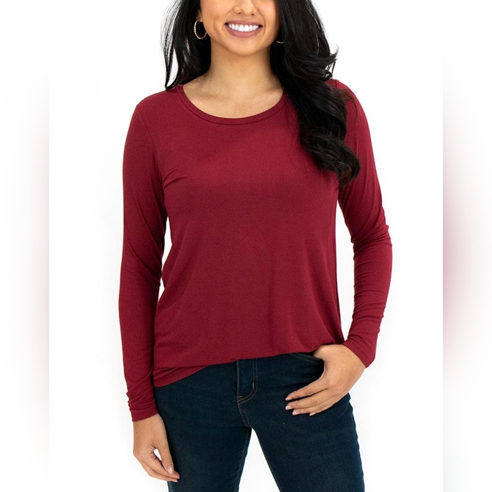 G&L Perfect scoop neck long sleeve tee